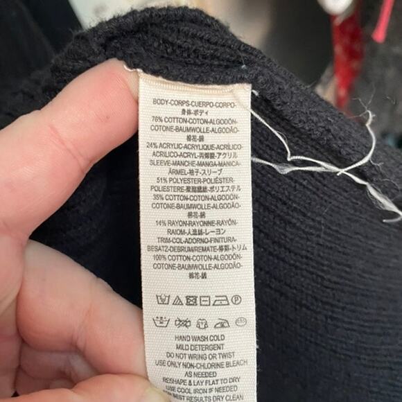 Free People Zou Bisou Cotton Blend Knit Flared Ruffle Stripe Detailing Dress - Picture 12 of 13